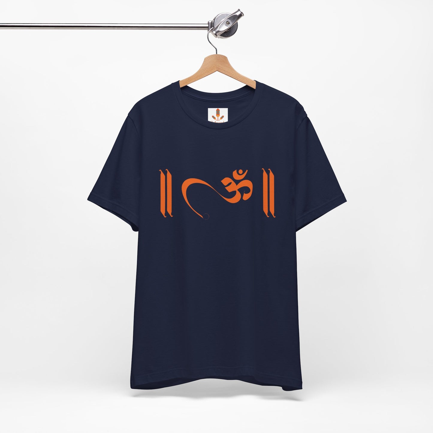 Om Written in Orange T-shirt
