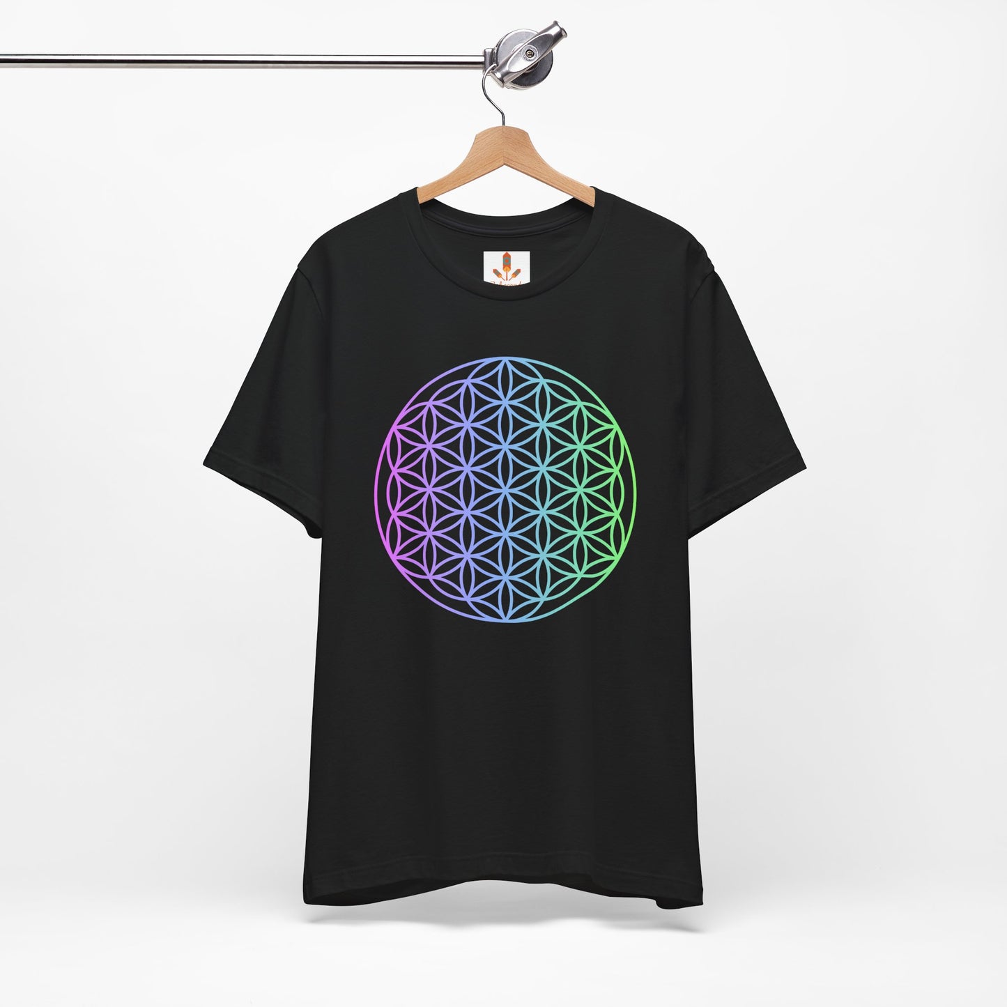 Blue and Green Flower of Life T-shirt