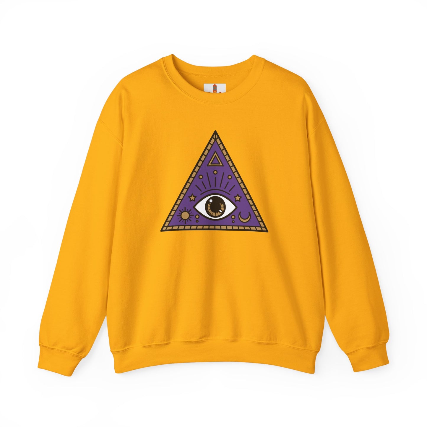 White Evil Eye and Pyramid Sweatshirt