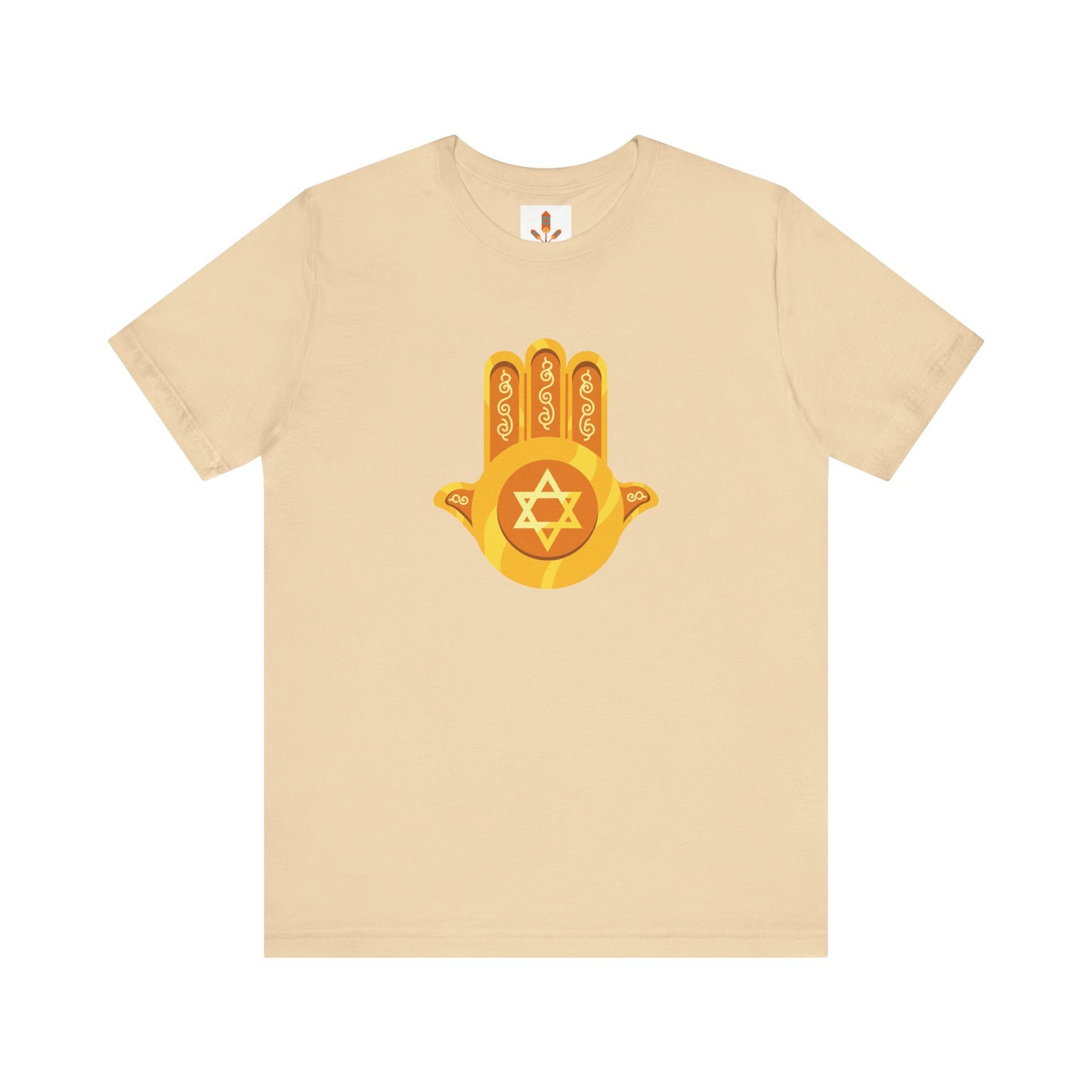 Golden Hamsa Hand with Star of David T-shirt