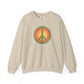 Retro Peace Sign Design Sweatshirt