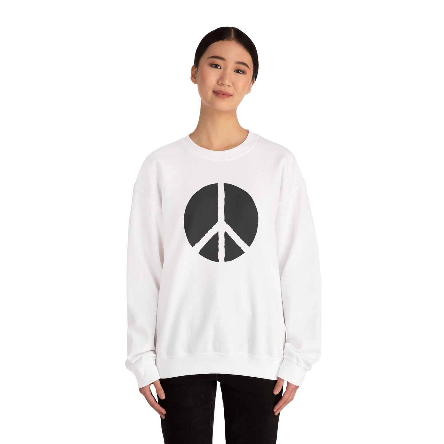 Simple Peace Sign Design Sweatshirt