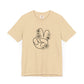 Black Peace Hand Sign with Flowers T-shirt