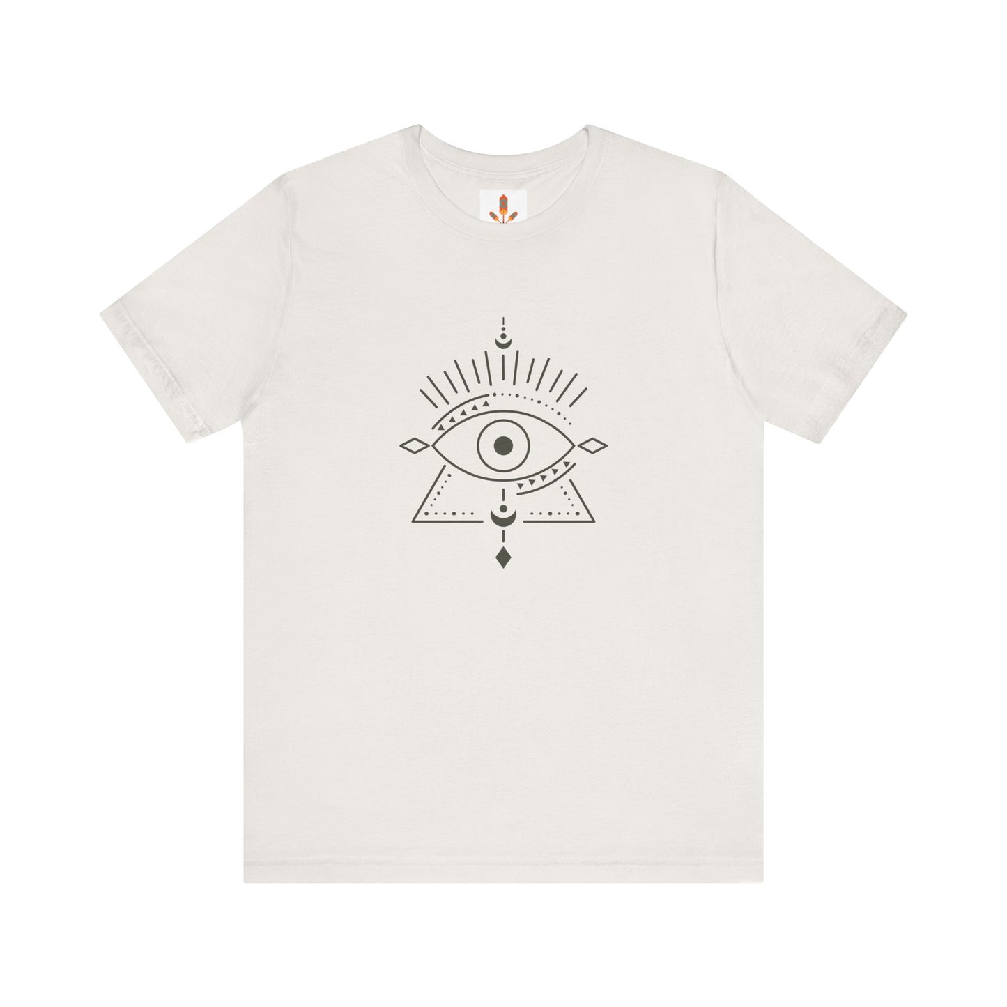 Pyramid and Evil Eye Design T-shirt