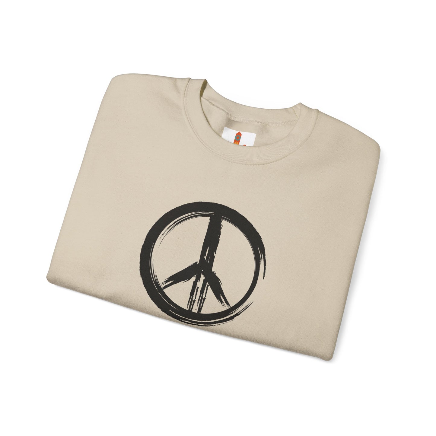 Brush Strokes Peace Sign Sweatshirt