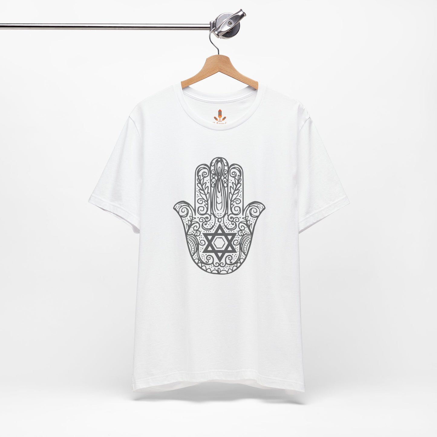 Intricate Hamsa Hand with Star of David T-shirt