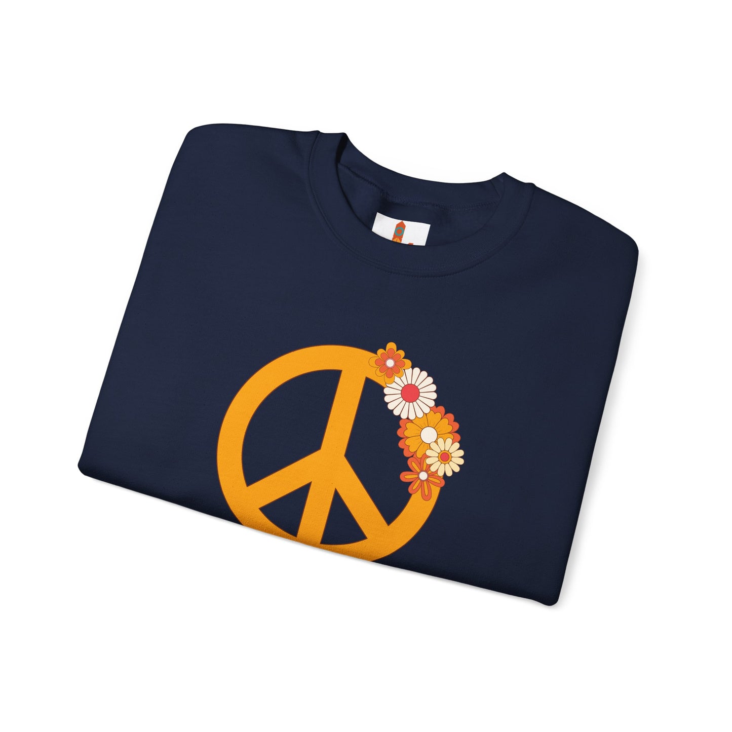 Peace Sign with Flowers Sweatshirt