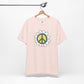 Peace Sign in White Flower T-shirt