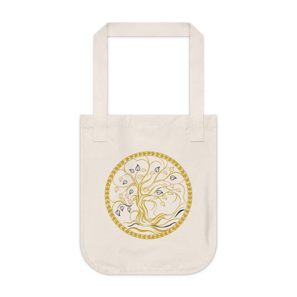 Beautiful Tree of Life Design Organic Canvas Tote Bag