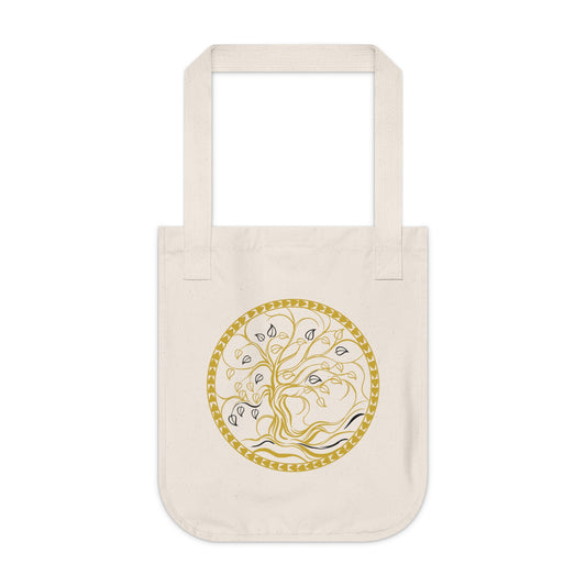 Beautiful Tree of Life Design Organic Canvas Tote Bag