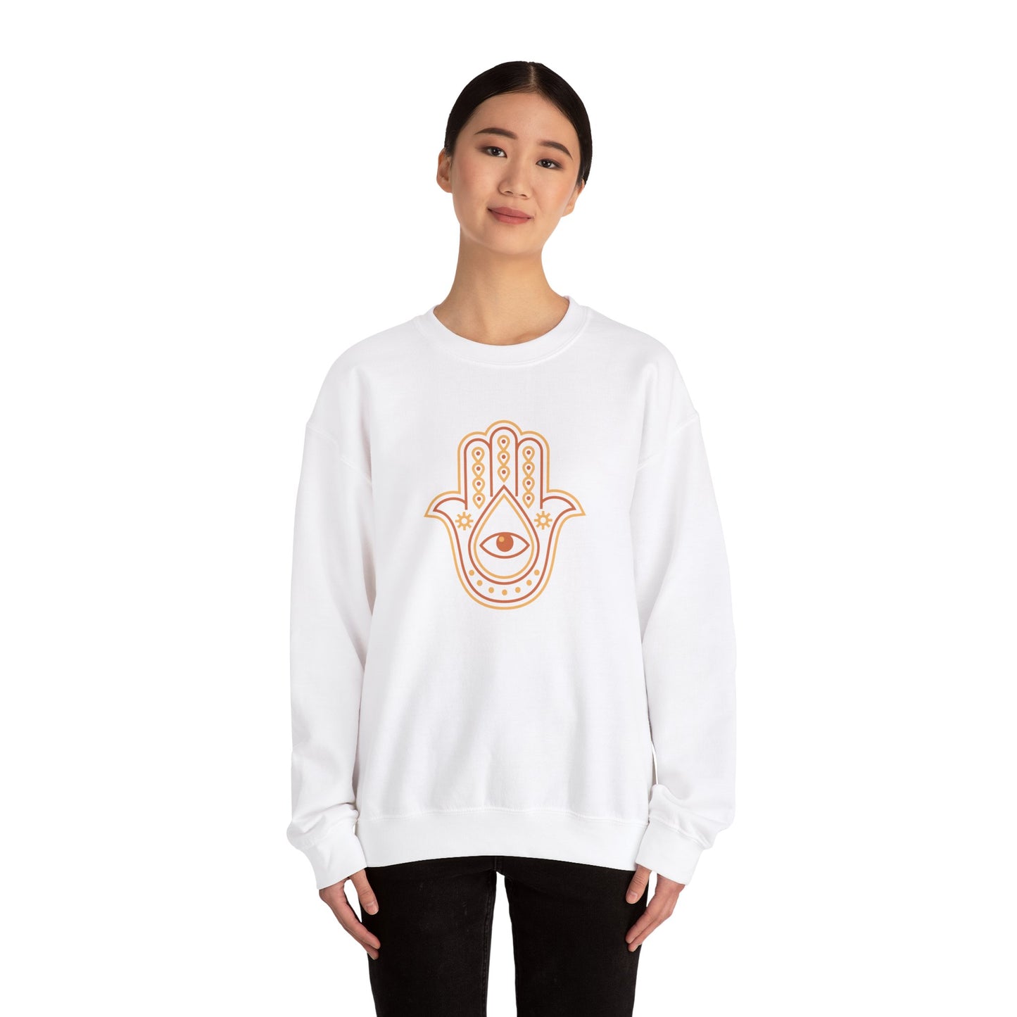 Brown Hamsa Hand Sweatshirt