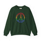 Drawing of Rainbow Peace Sign Sweatshirt