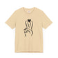 Peace Hand Sign with Heart T-shirt