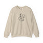 Black Peace Hand Sign with Flowers Sweatshirt