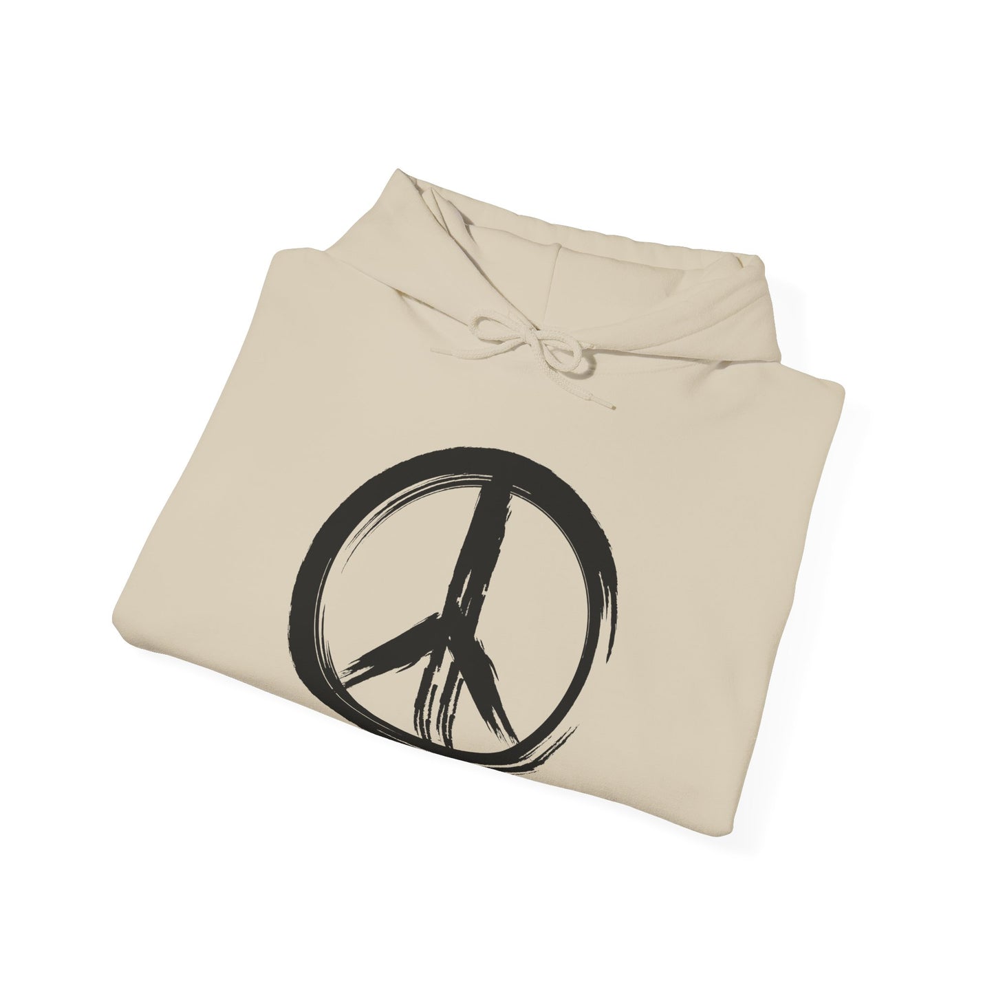 Brush Strokes Peace Sign Hoodie