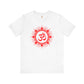 Red Om Lotus Design T-shirt