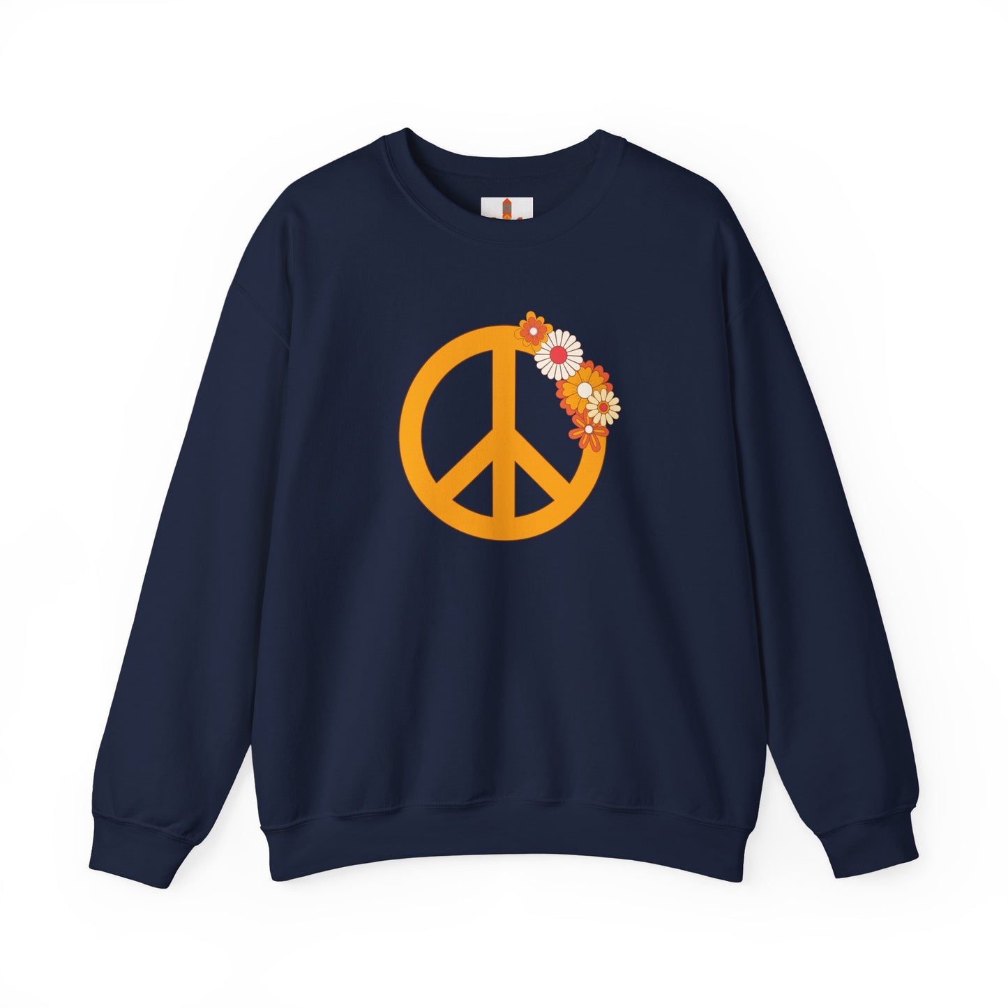 Peace Sign with Flowers Sweatshirt