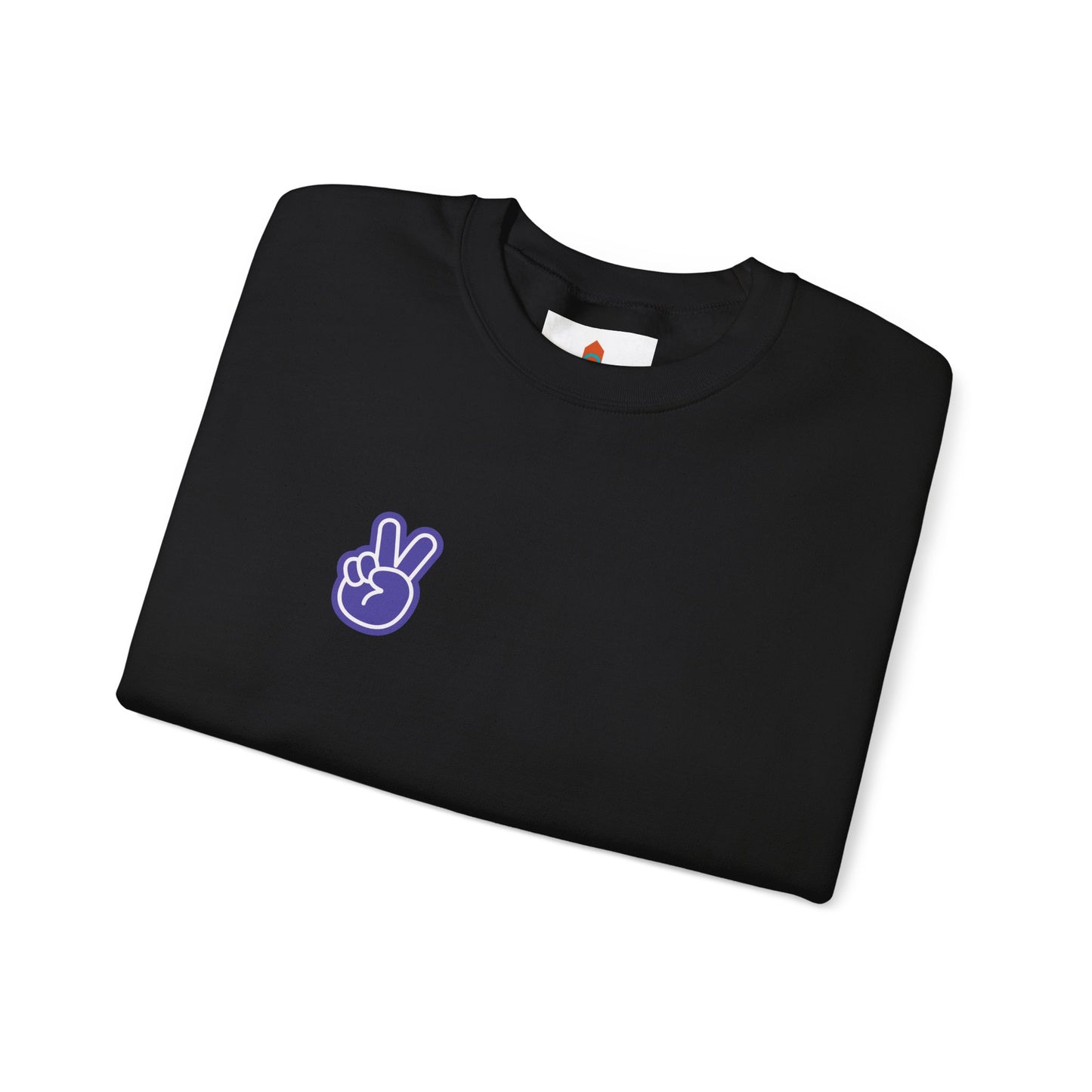 Purple Peace Hand Sign Sweatshirt