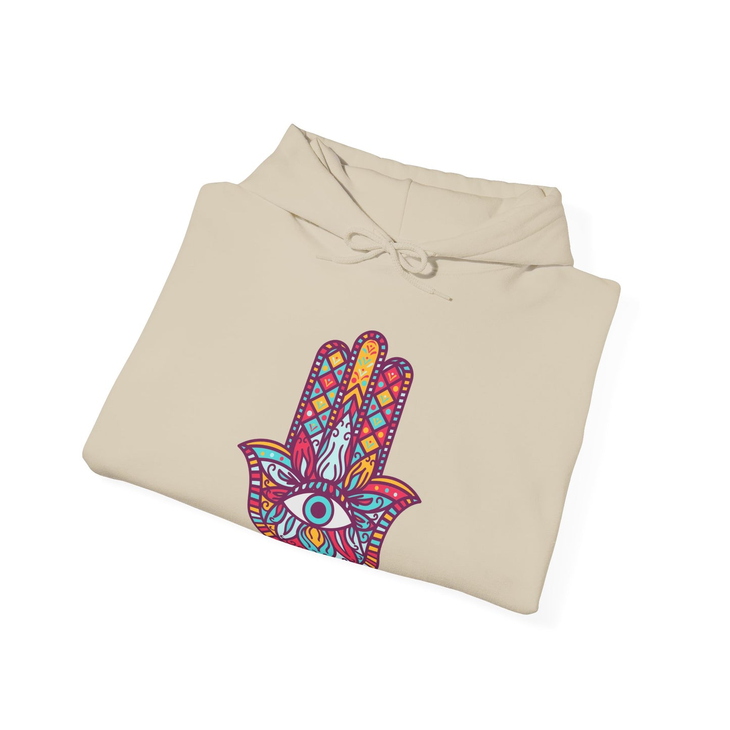 Colorful Fatima Hamsa Hand Hoodie