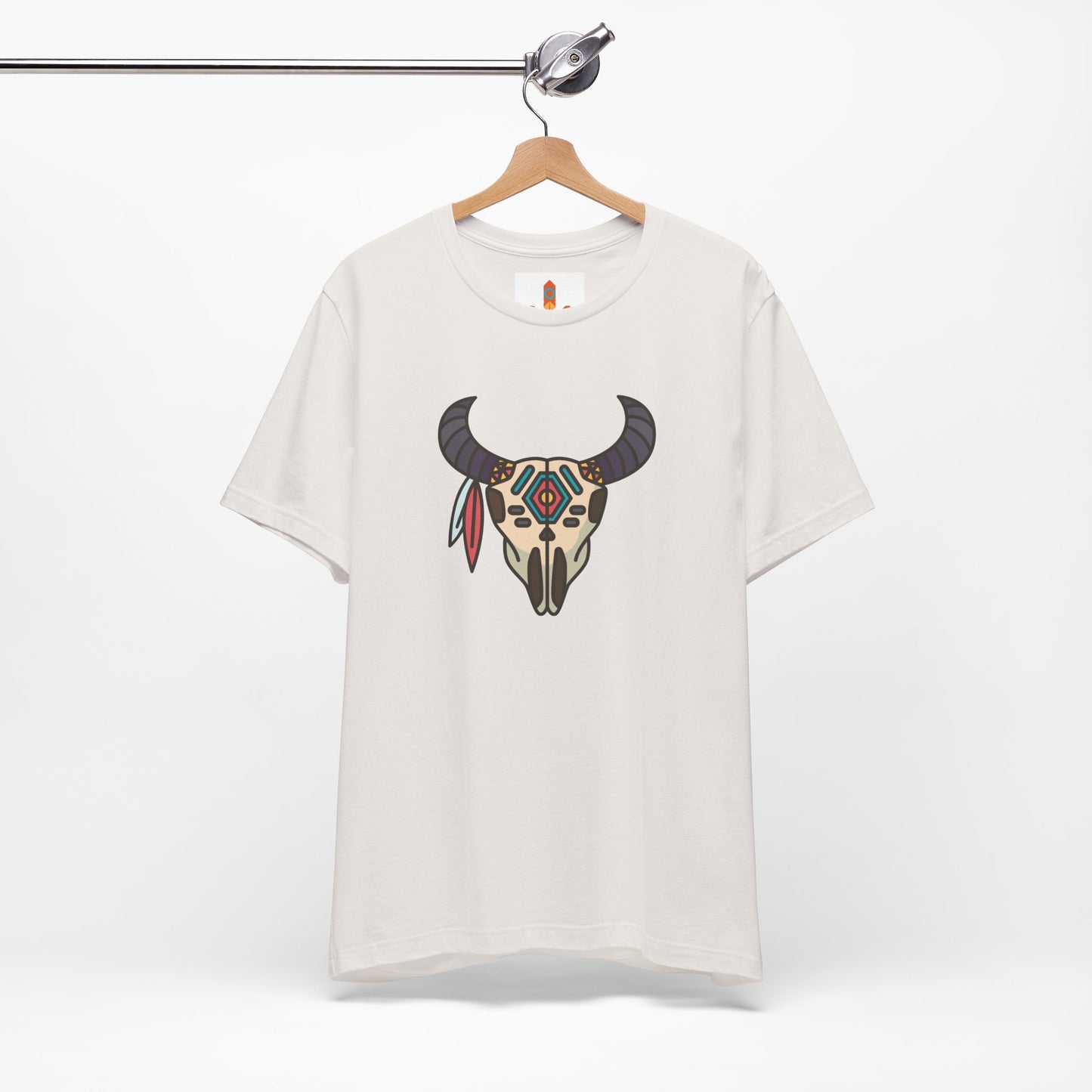 Buffalo Skull with Native Patterns T-shirt