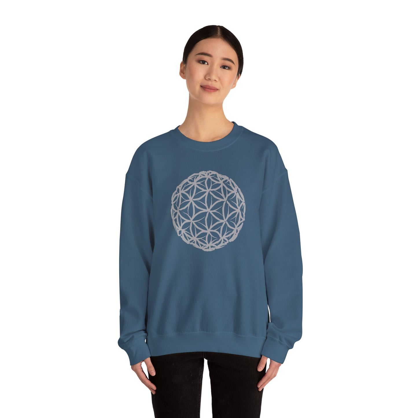 Silver Flower of Life Sweatshirt