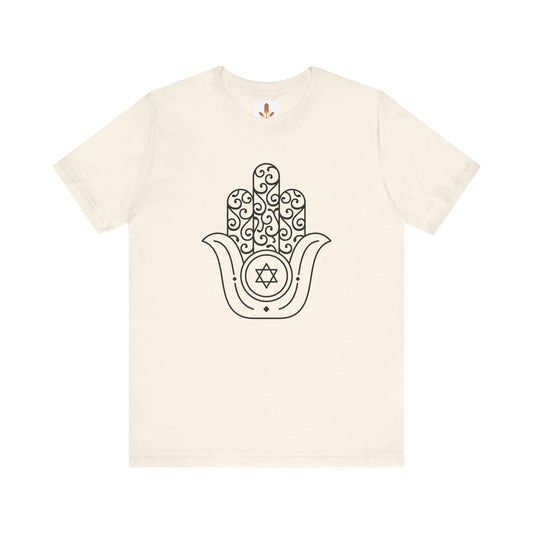 David Star in Hamsa Hand T-shirt