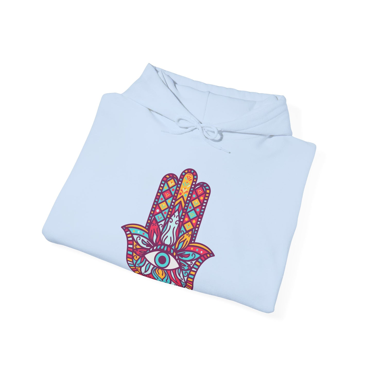 Colorful Fatima Hamsa Hand Hoodie