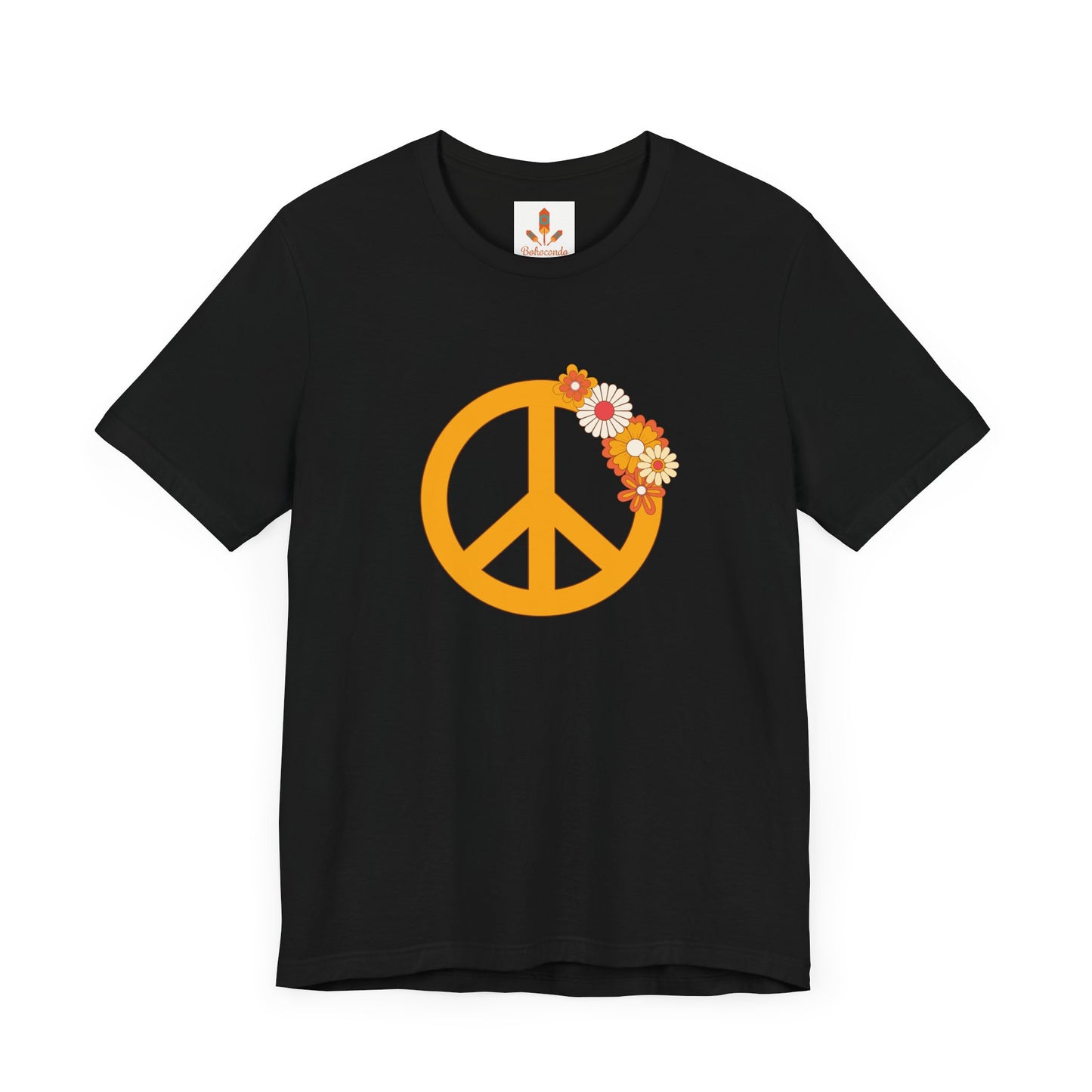 Peace Sign with Flowers T-shirt