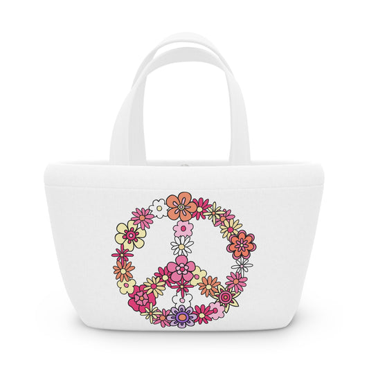 Peace Sign made from Flowers Bag