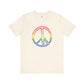Drawing of Rainbow Peace Sign T-shirt