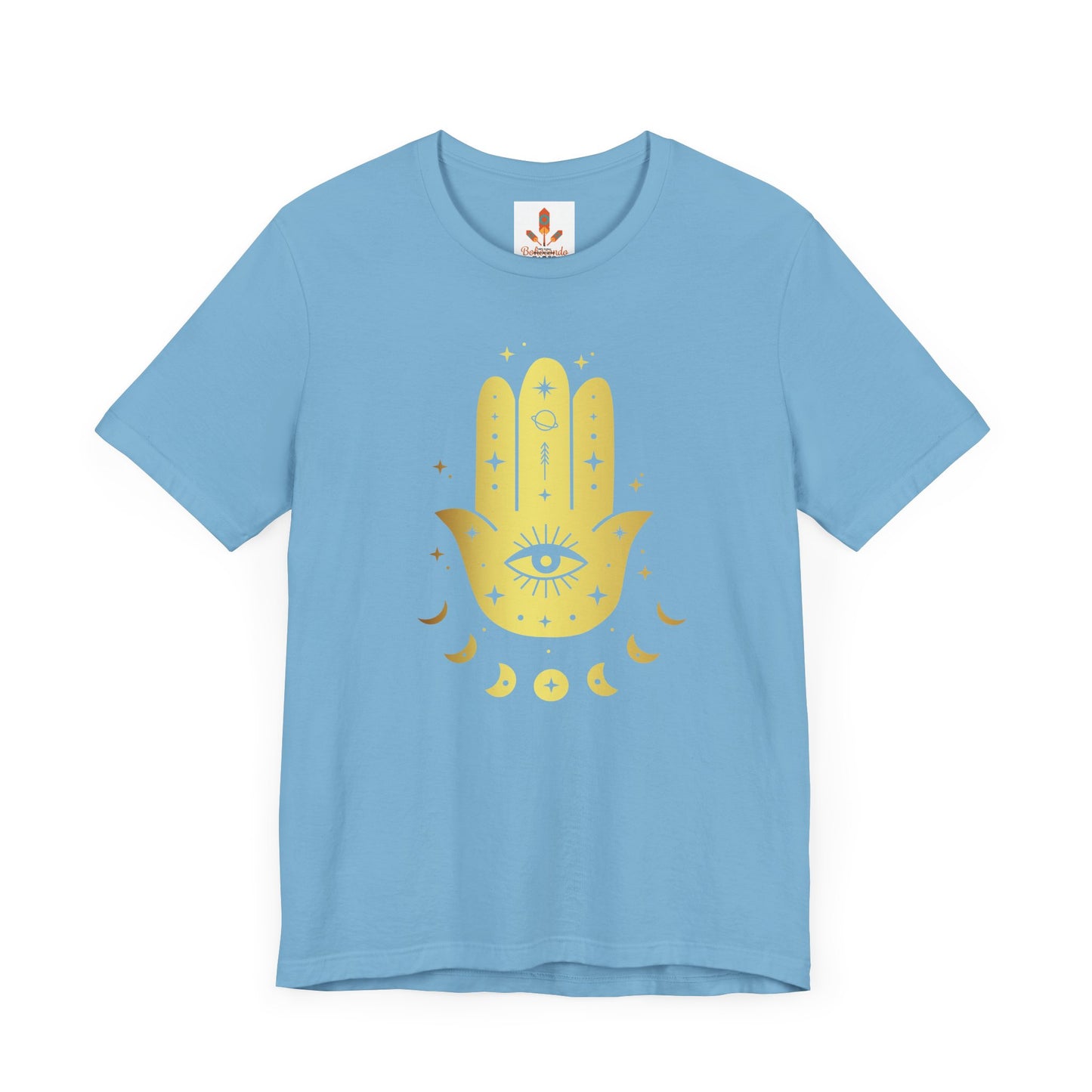 Golden Hamsa Hand with Eye T-shirt