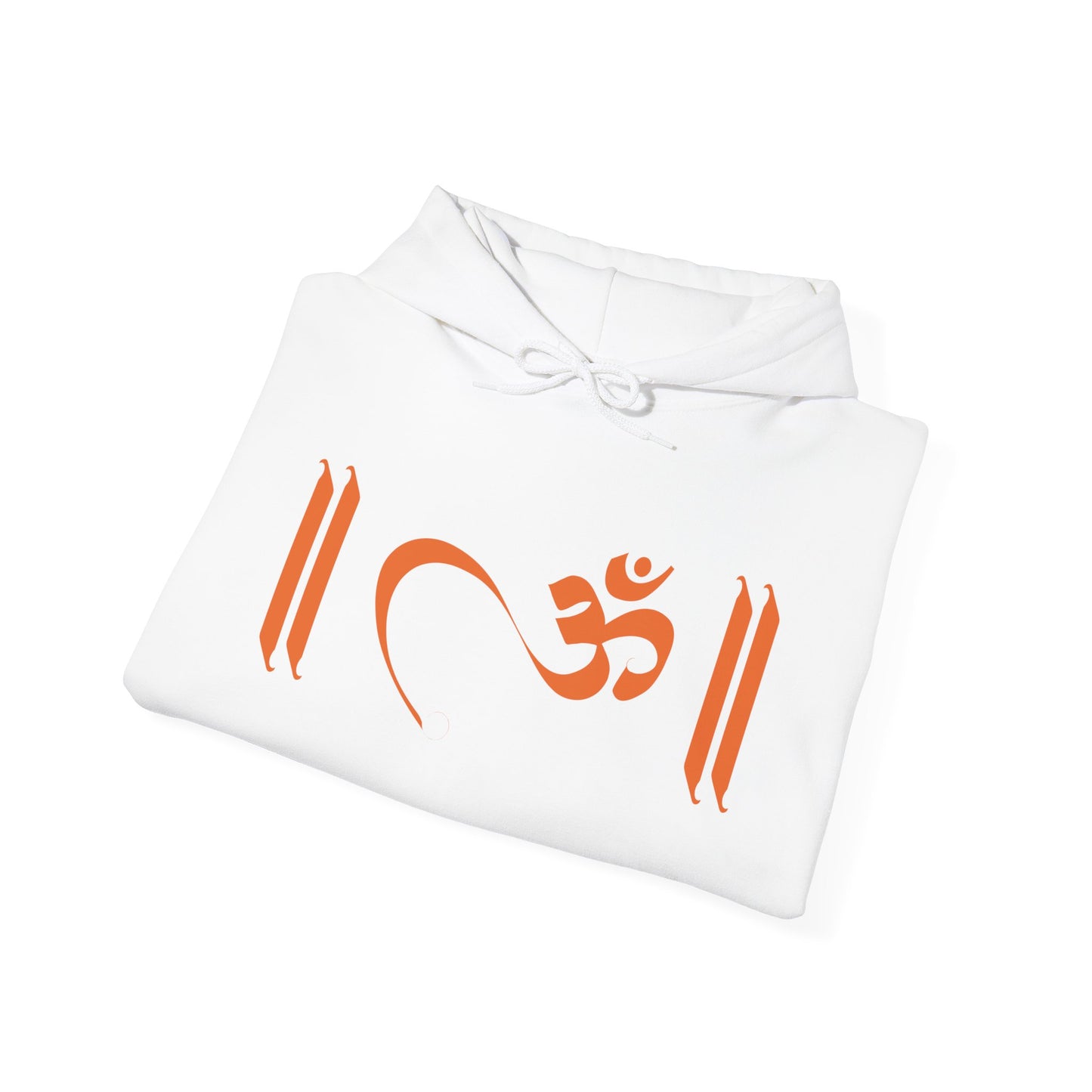 Om Written in Orange Hoodie