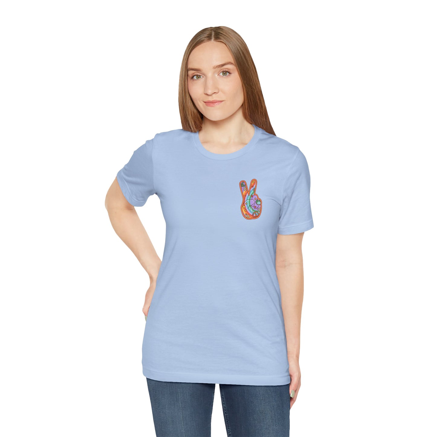 Hippie Peace Hand Sign T-shirt