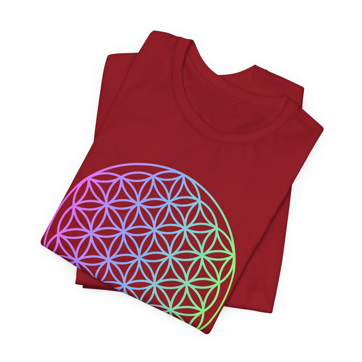 Blue and Green Flower of Life T-shirt (NEW)