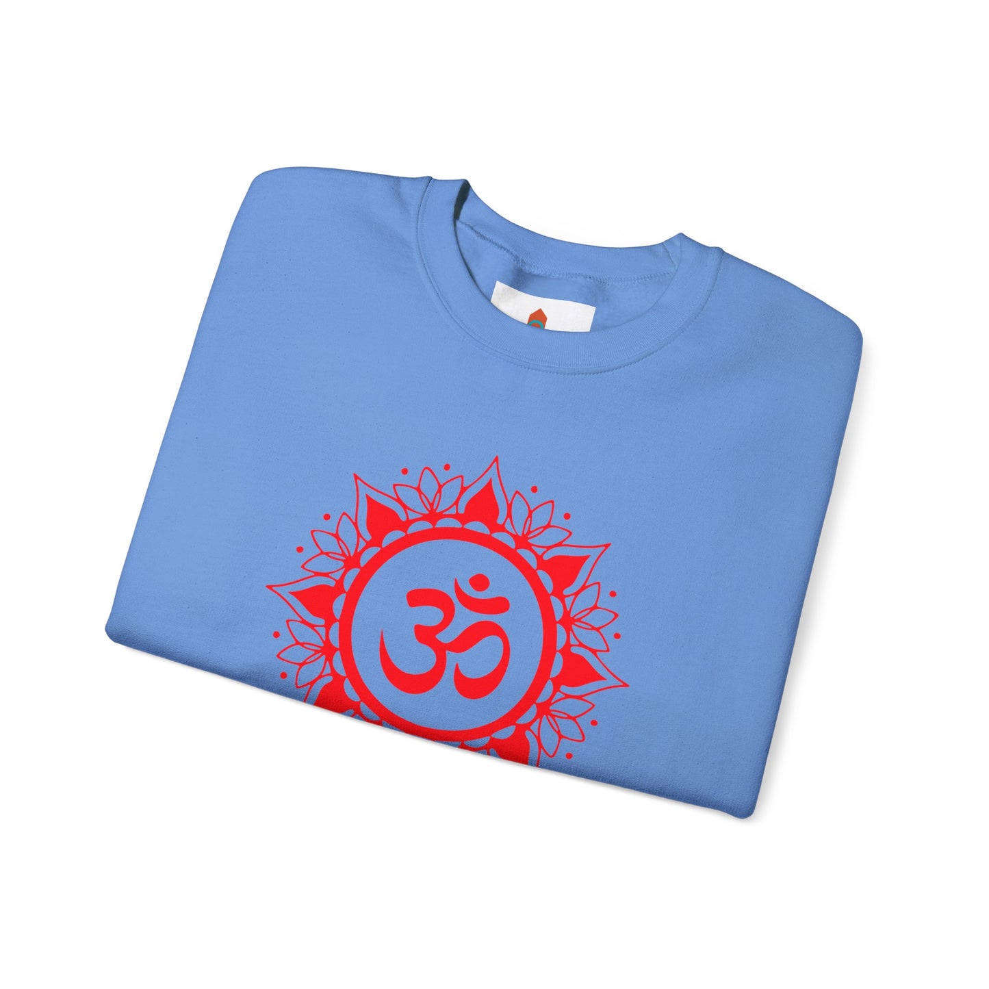 Red Om Lotus Design Sweatshirt