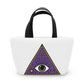 White Evil Eye and Pyramid Bag