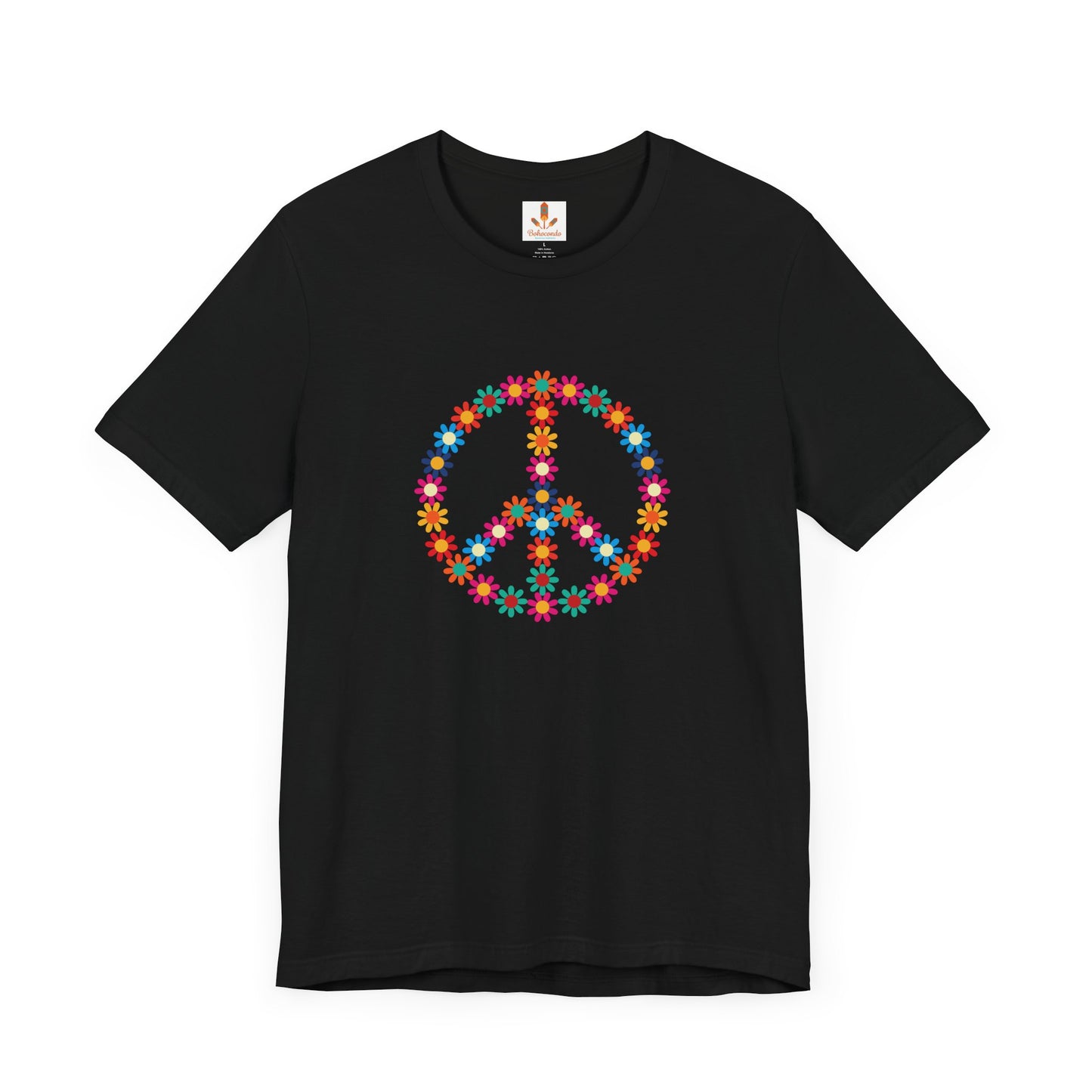 Peace Sign made of Flowers T-shirt