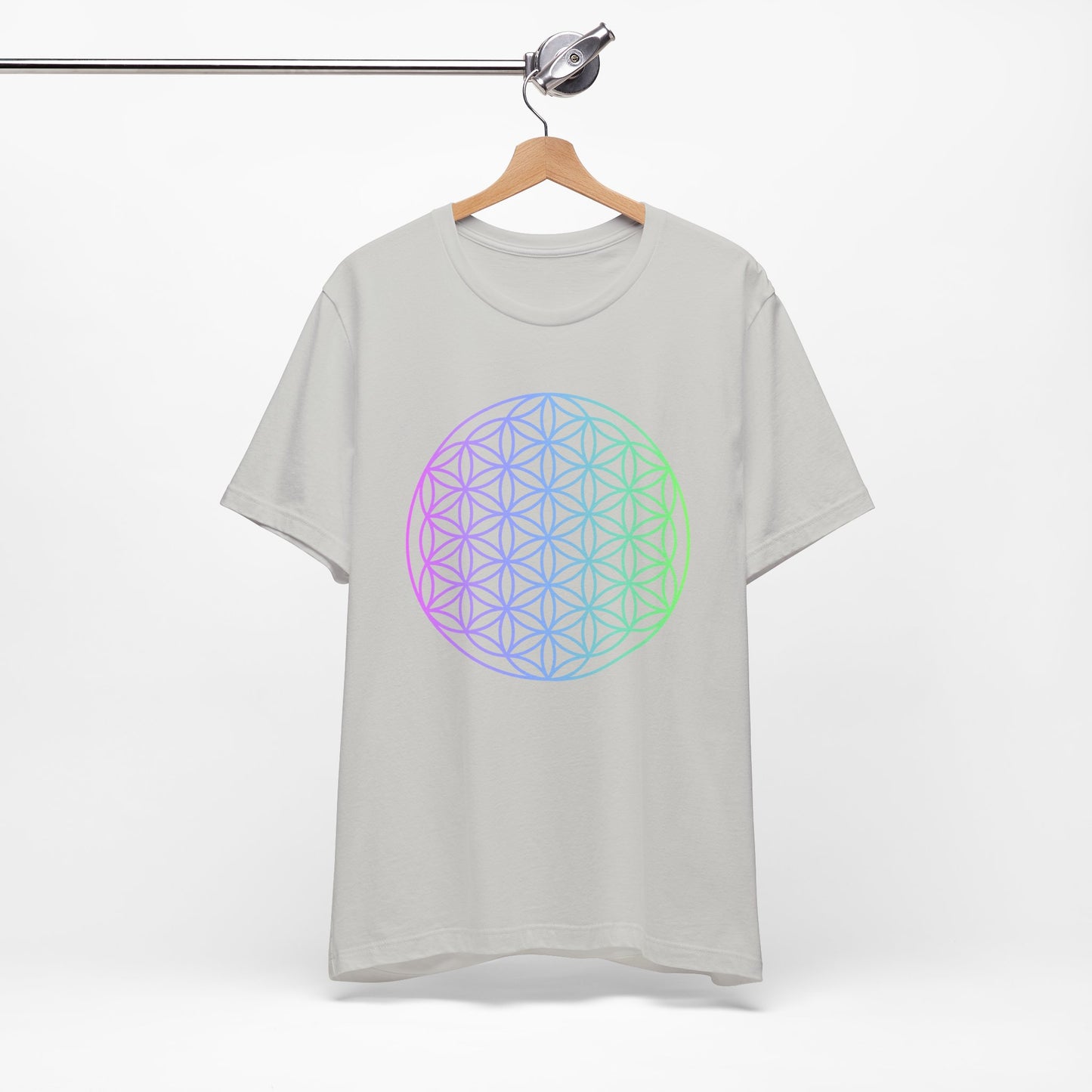 Blue and Green Flower of Life T-shirt (NEW)