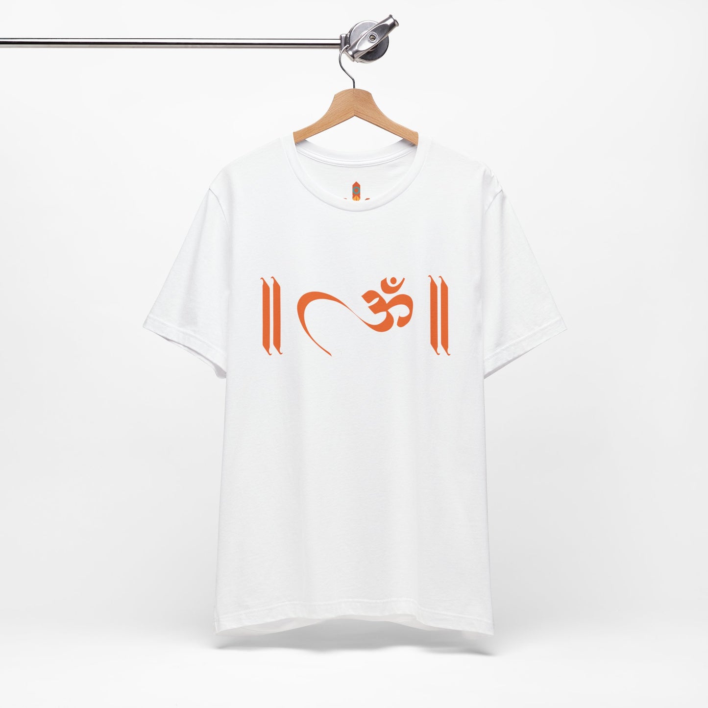 Om Written in Orange T-shirt