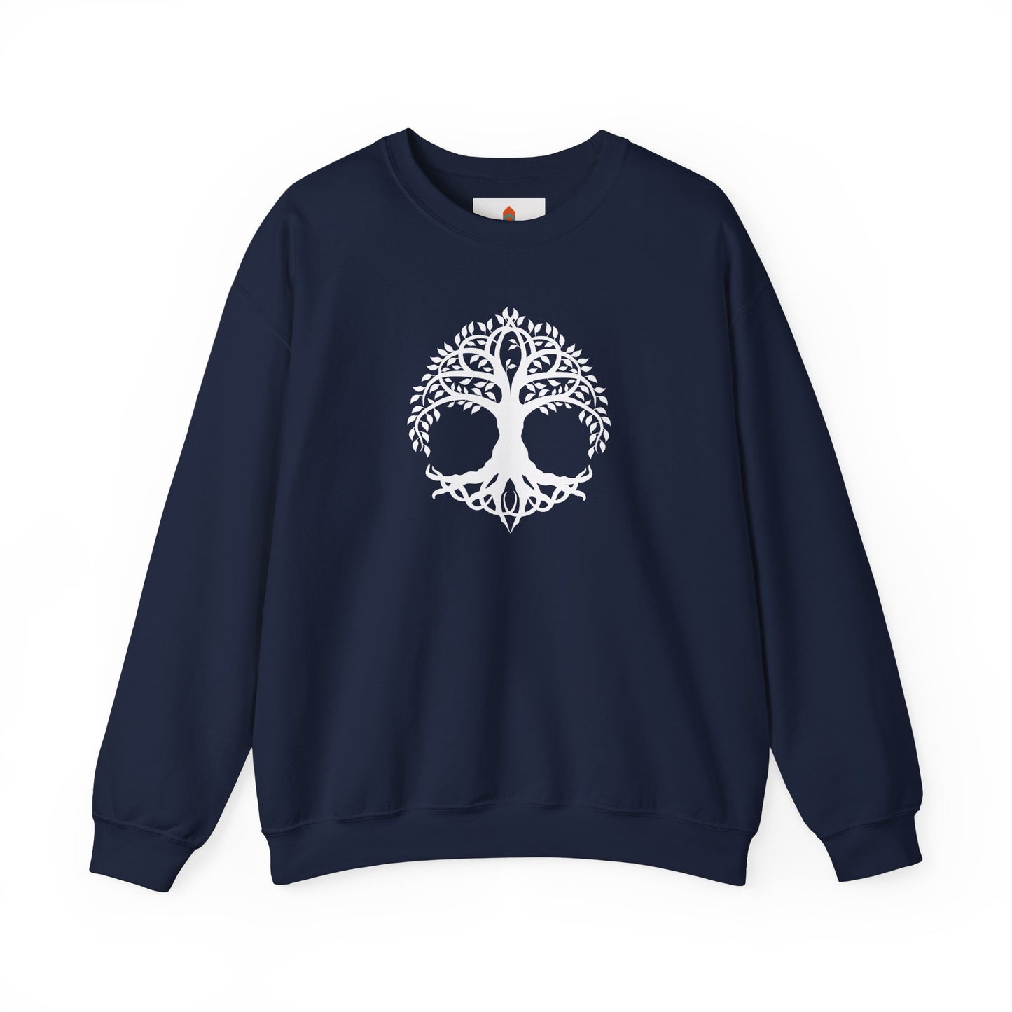 White Celtic Tree of Life Design Sweatshirt