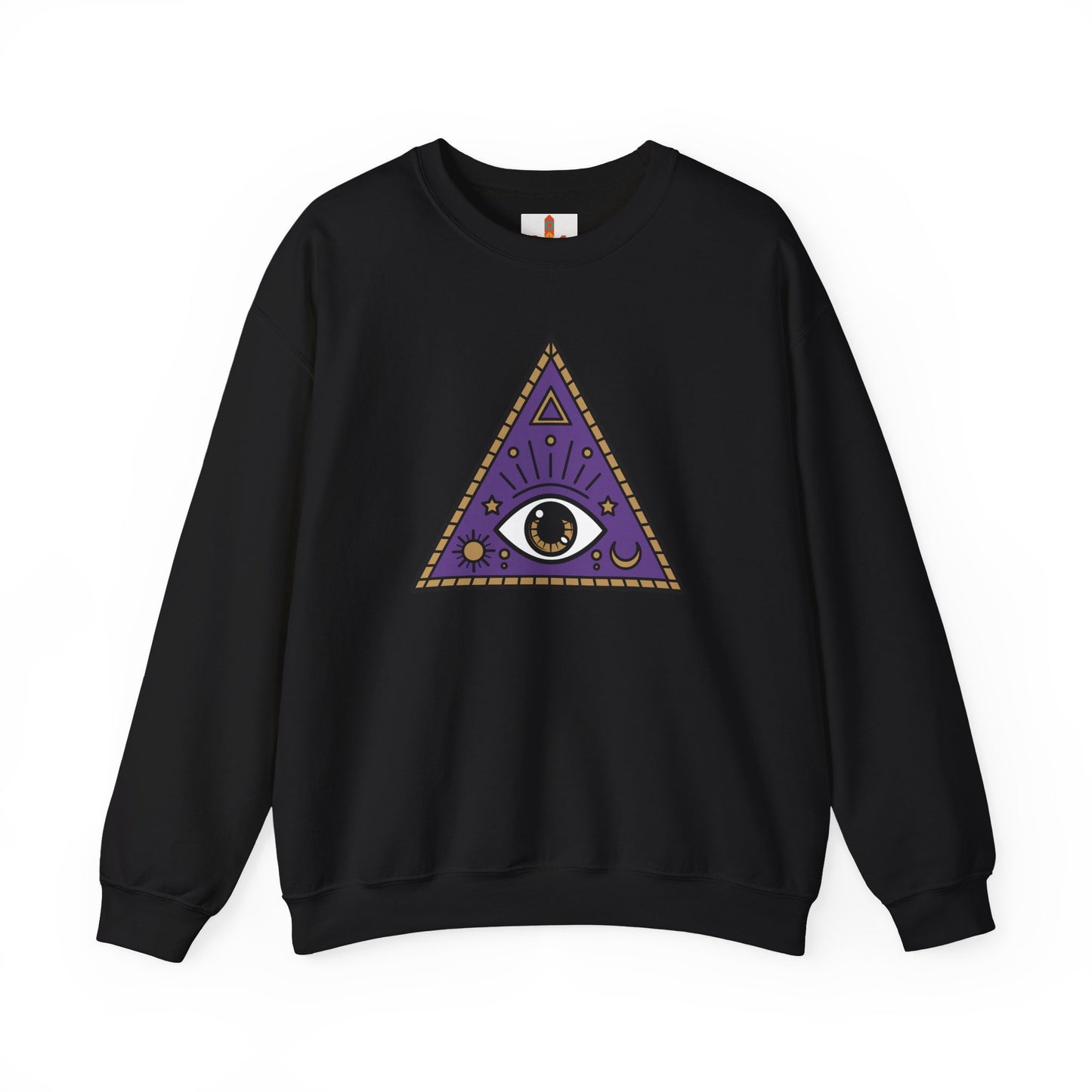 White Evil Eye and Pyramid Sweatshirt