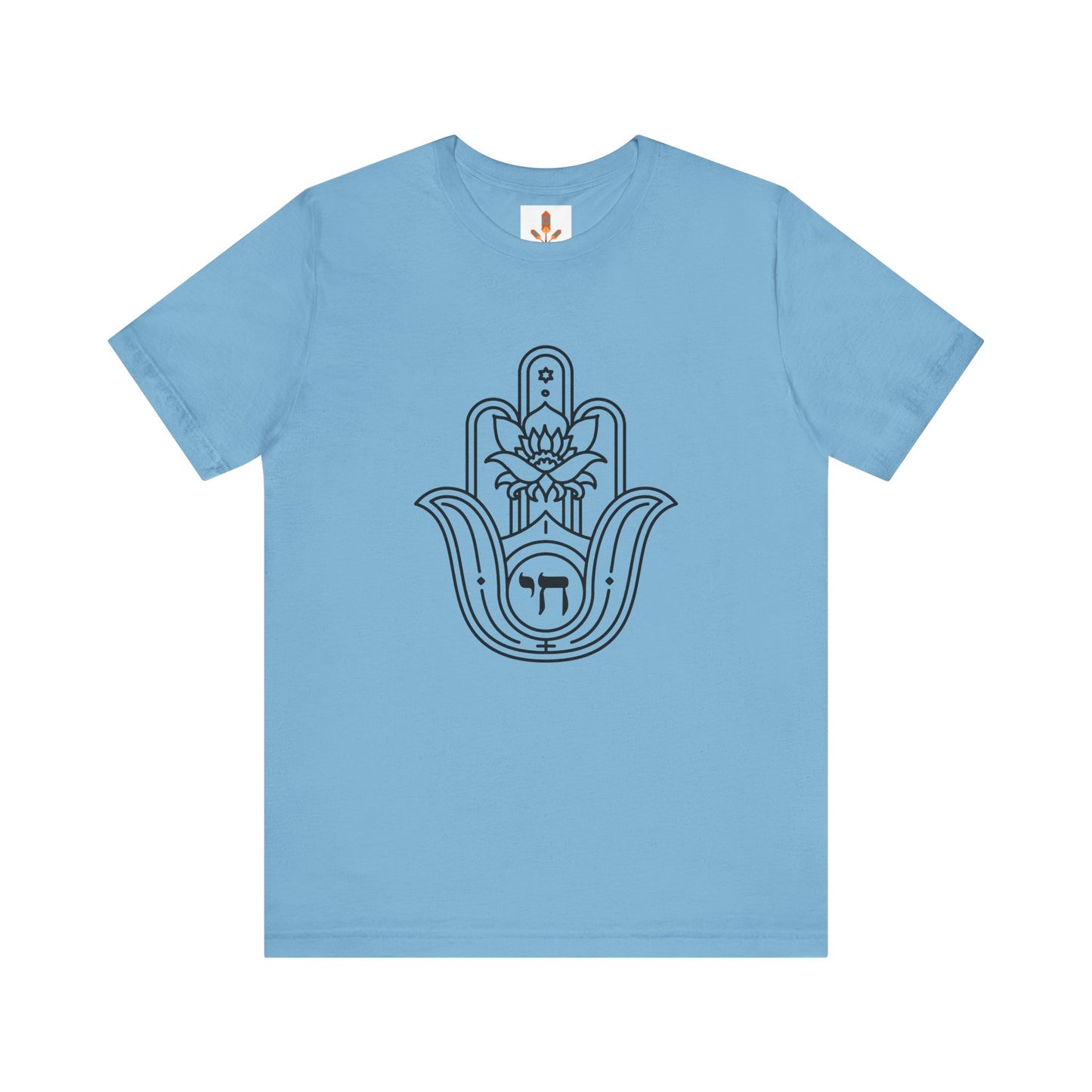 Hamsa Hand with Lotus Design T-shirt