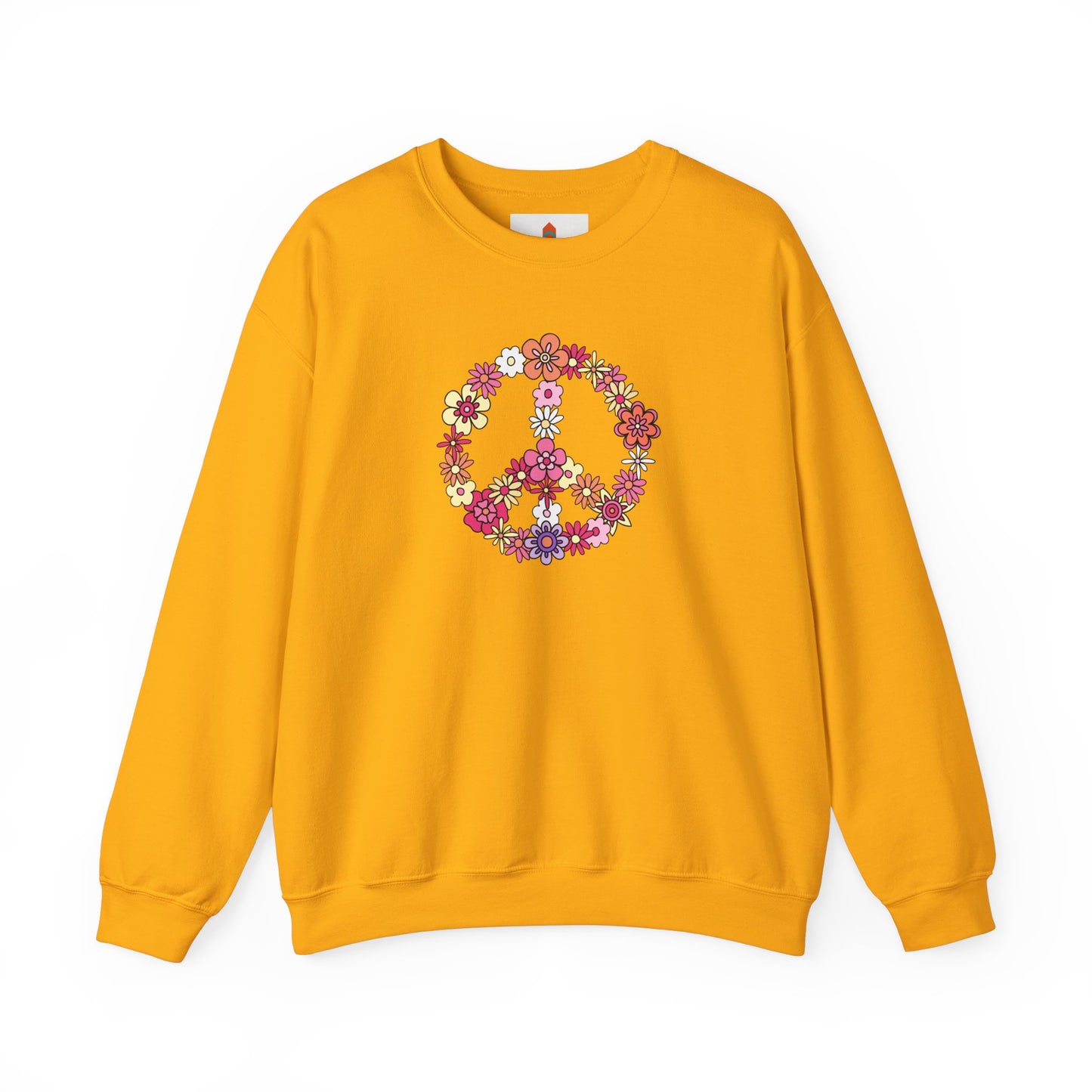 Peace Sign made from Flowers Sweatshirt