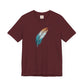 Blue and White Feather T-shirt