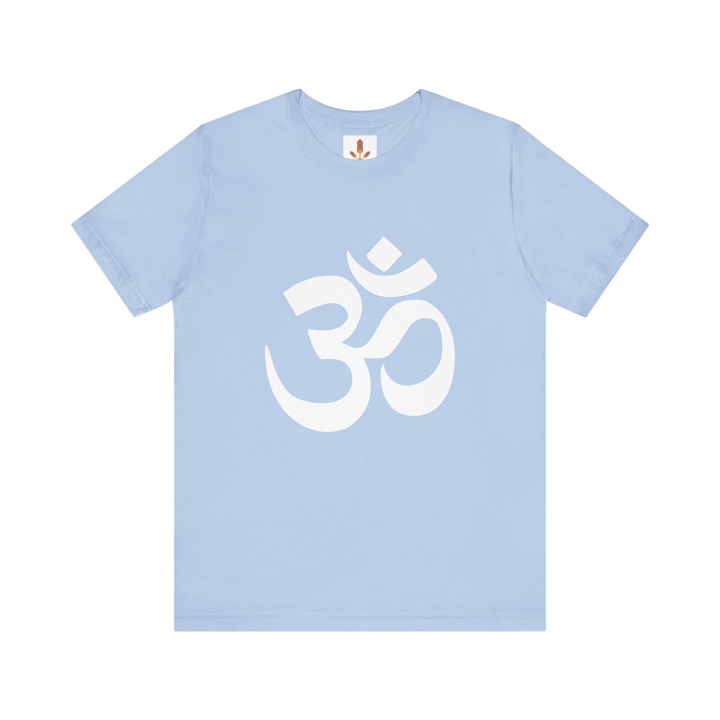 White Simple Om Art T-shirt