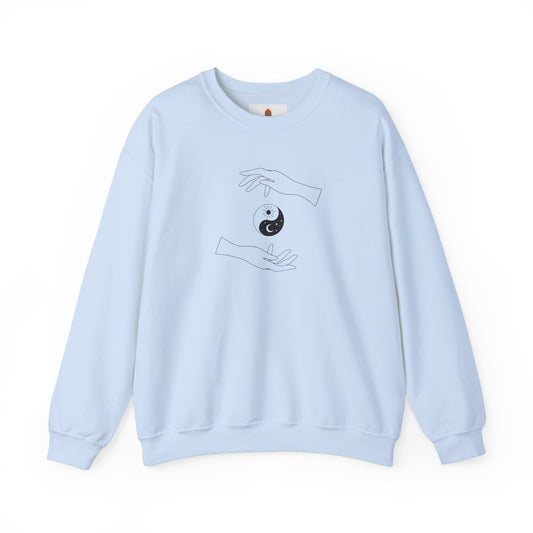 Yin Yang with Two Hands Sweatshirt