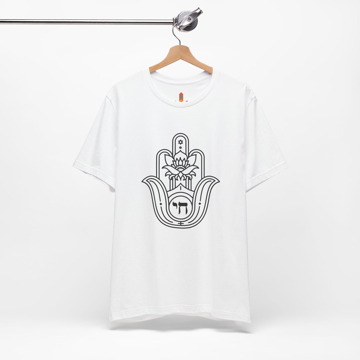 Hamsa Hand with Lotus Design T-shirt