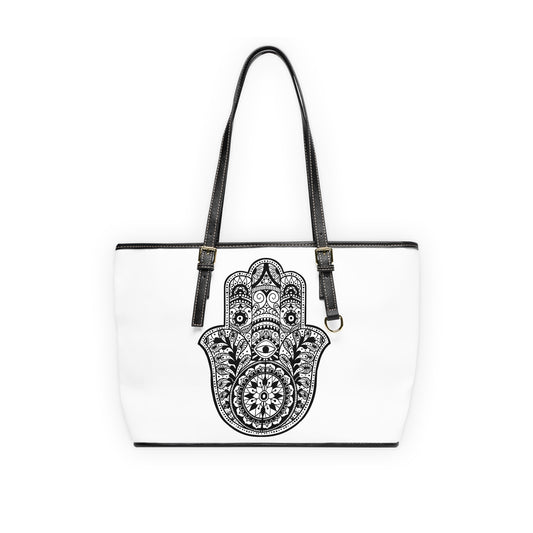 Beautiful Fatima Hamsa Hand Leather Shoulder Bag