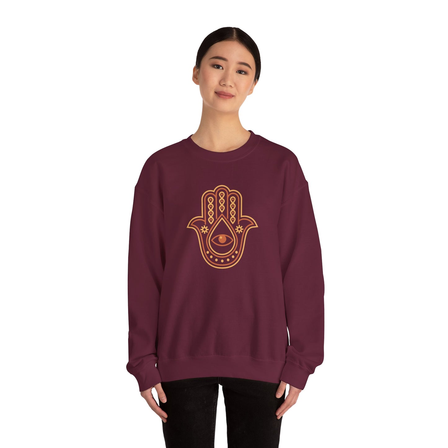 Brown Hamsa Hand Sweatshirt