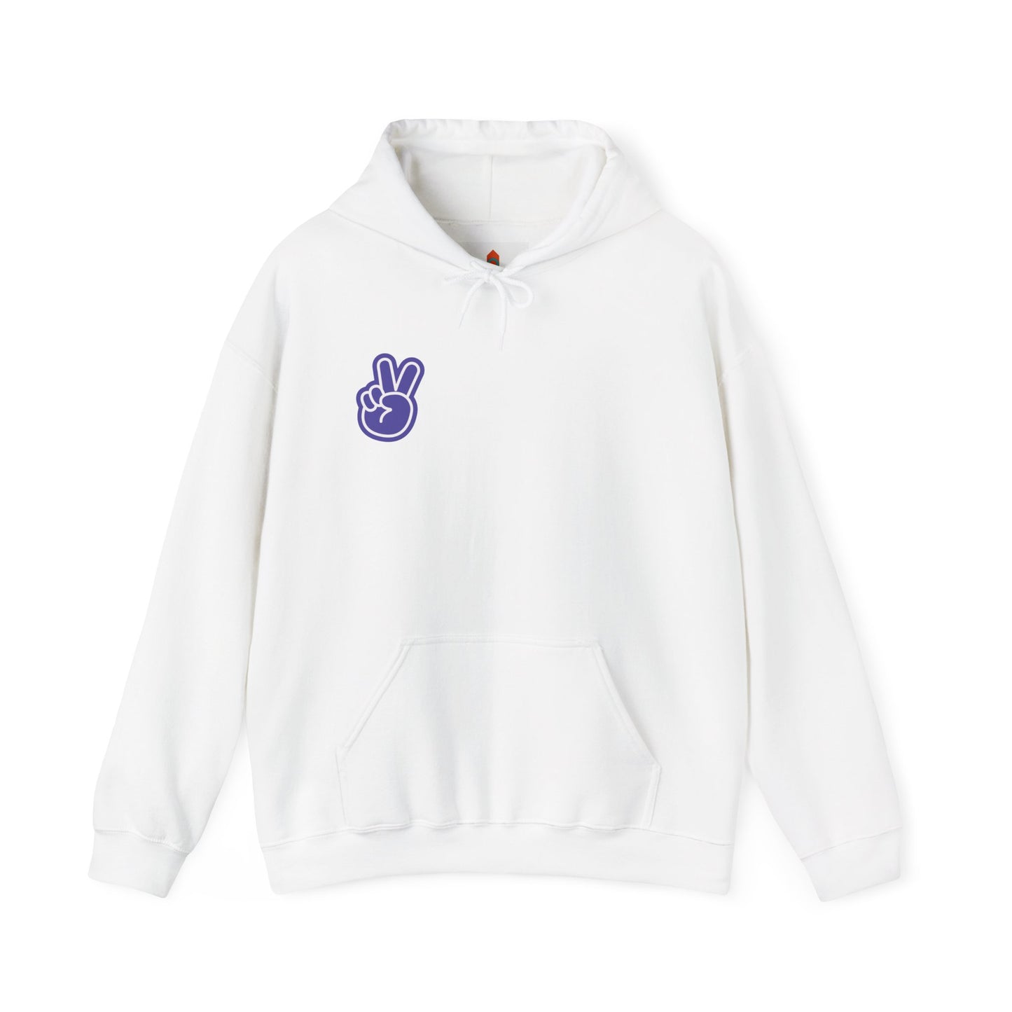 Purple Peace Hand Sign Hoodie